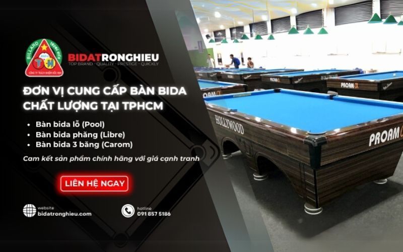 đơn vị cung cấp bàn bida chất lượng Bidatronghieu