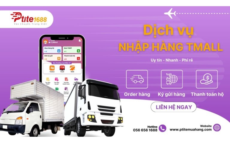 Dịch vụ nhập hộ hàng Tmall tại Ptite