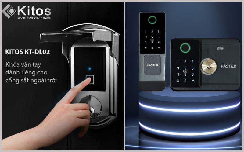 Các mẫu khóa vân tay cửa cổng ngoài trời tốt nhất